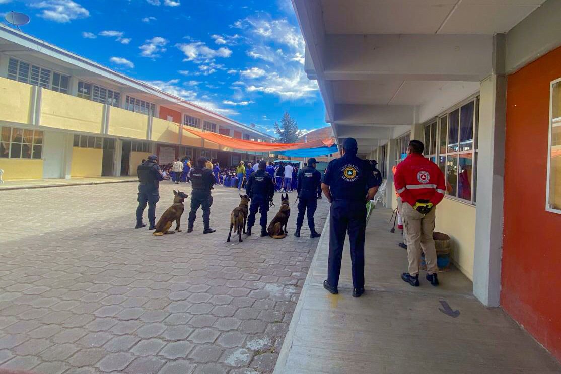 Atiende a 500 estudiantes Policía de Huamantla con ciclo de pláticas y demostraciones